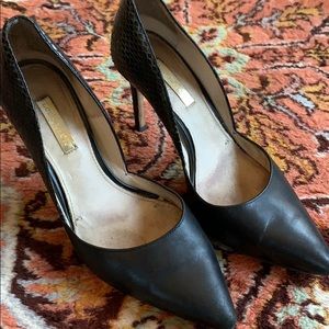 Louise et Cie Heels | Black Leather | US 6 M